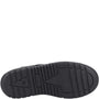 Hush Puppies SPENCER Boys Shoes Black bottom view showing rubber sole with textured grip and durability features.
