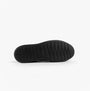 Hush Puppies SHANE SENIOR Boys Shoes Black bottom view showing rubber sole design and grip.