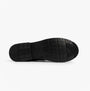 Hush Puppies BARRY Boys School Shoes Black bottom view showing rubber sole and tread pattern.
