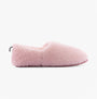 Hush Puppies EMILY Womens Slippers Blush side view showcasing soft faux fur upper and slip-on design.