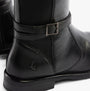 Hush Puppies VICTORIA Womens Boots Black detail view showing leather upper and ankle strap.