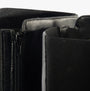 Hush Puppies VICTORIA Womens Boots Black detail view showing zip and leather upper material.