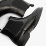 Hush Puppies VIOLA Womens Boots Black side view showing leather and fabric details