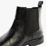 Hush Puppies VIOLA Womens Boots Black side view showing pull-on design and leather upper