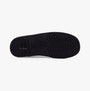 Hush Puppies CHARLES Mens Slippers Black bottom view, featuring rubber sole with detailed tread pattern.