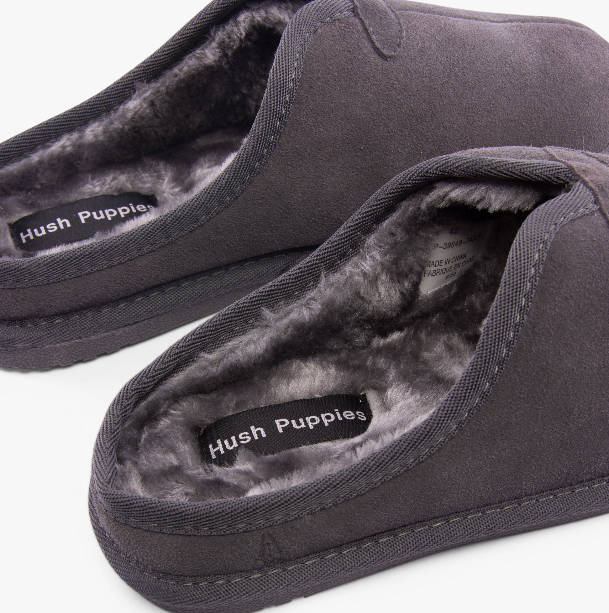 Hush Puppies CONRAD Mens Slippers Grey