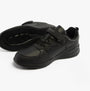 Hush Puppies MARLING BUNGEE LACE Unisex Trainers Black side view showcasing comfort features and lace-up design.