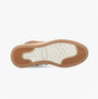 Hush Puppies BRONKO Mens Chukka Boots Tan bottom view showing rubber sole details and traction features.