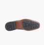 Hush Puppies BRODY Mens Formal Shoes Black bottom view showing TPR outsole design and traction features.
