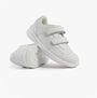 Hush Puppies MARLING EASY Unisex Trainers White side view showing touch fasten straps and round toe design.