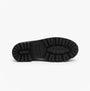 Hush Puppies MAXINE Girls School Shoes Black Patent bottom view with textured TPR sole for grip and durability.
