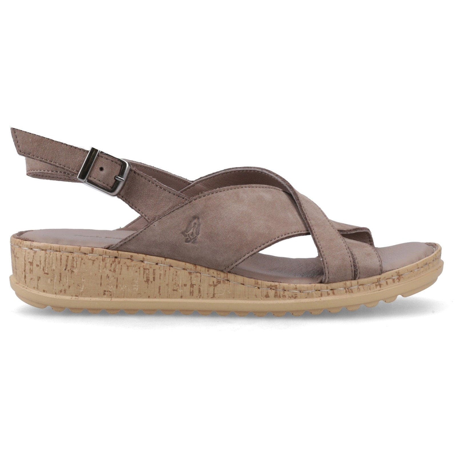 Hush Puppies ELENA Womens Cross Strap Sandals Grey