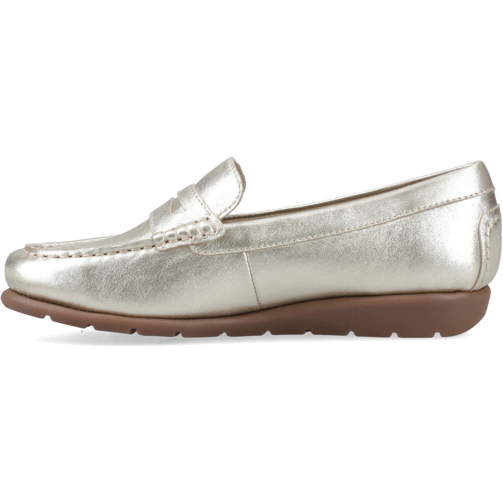 Hush Puppies SHELBY Womens Loafer Shoes Gold