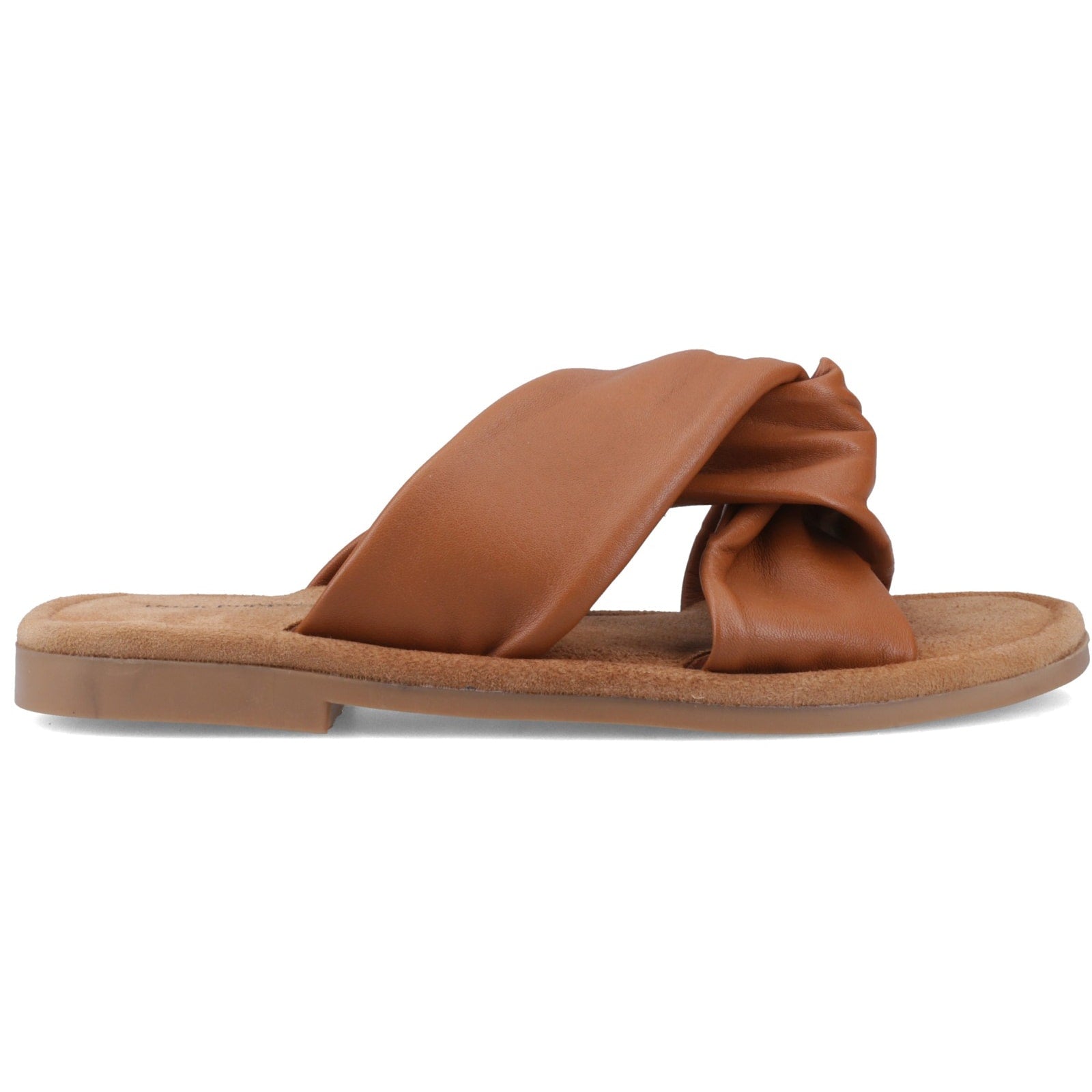 Hush Puppies AMY WIDE FIT Womens Cross Strap Sandals Tan