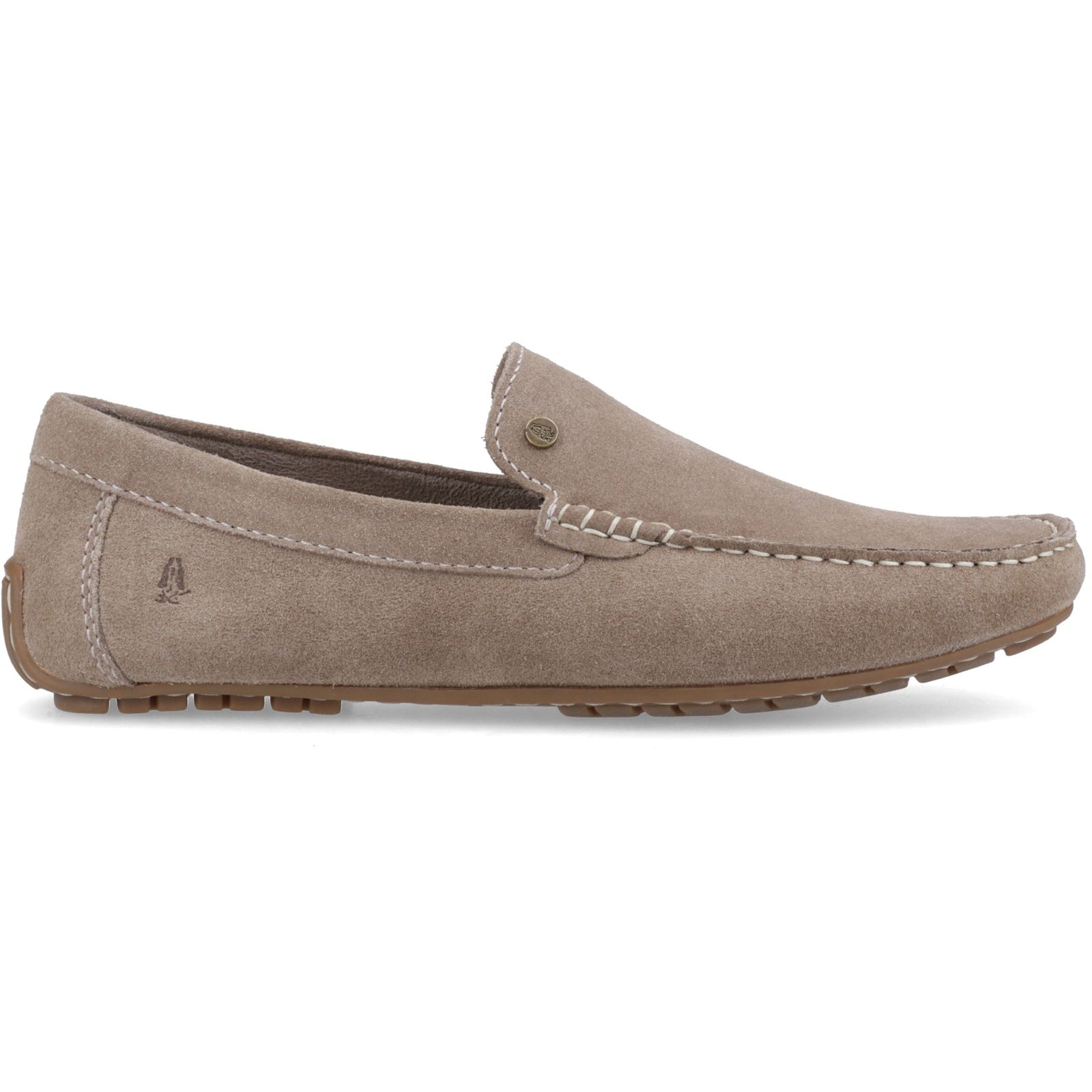 Hush Puppies RALPH SUEDE Mens Loafer Shoes Taupe