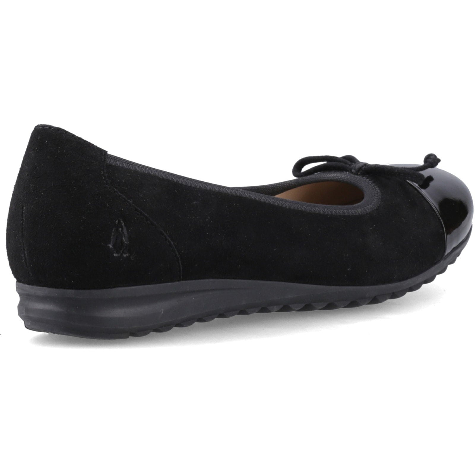 Hush Puppies LAURIE TOE CAP BALLERINA Womens Ballerina Shoes Black