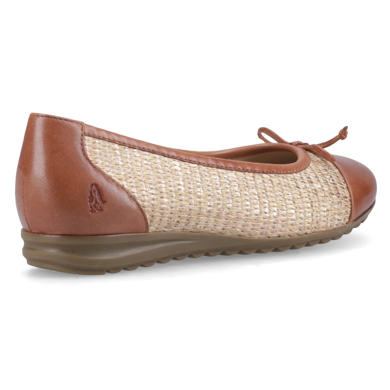 Hush Puppies LAURIE TOE CAP BALLERINA Womens Ballerina Shoes Tan