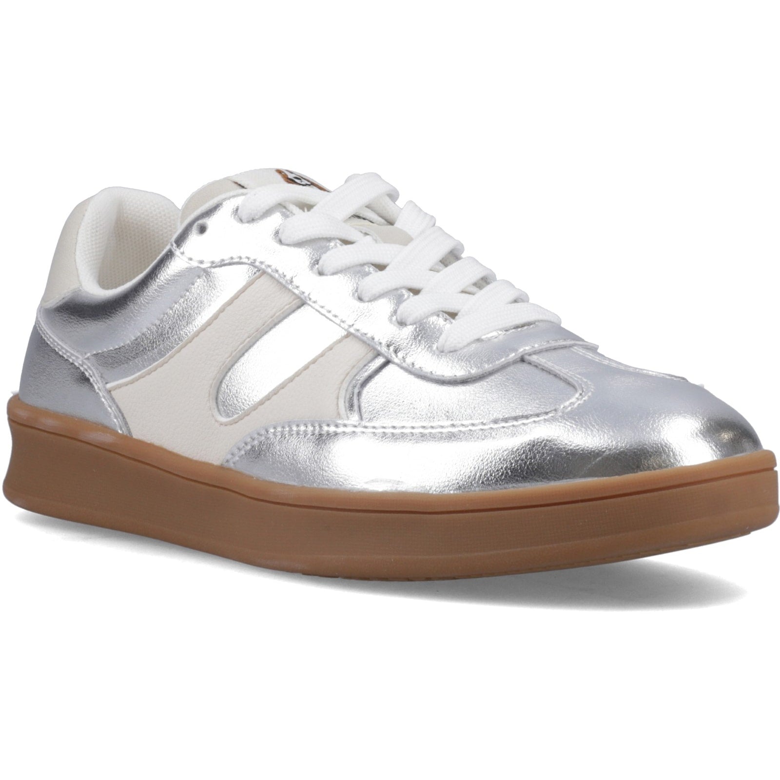 Hush Puppies MAURA Womens Casual Trainers Silver