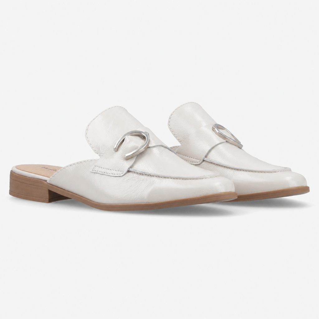 Hush Puppies CALLA Womens Mules Sandals Ivory
