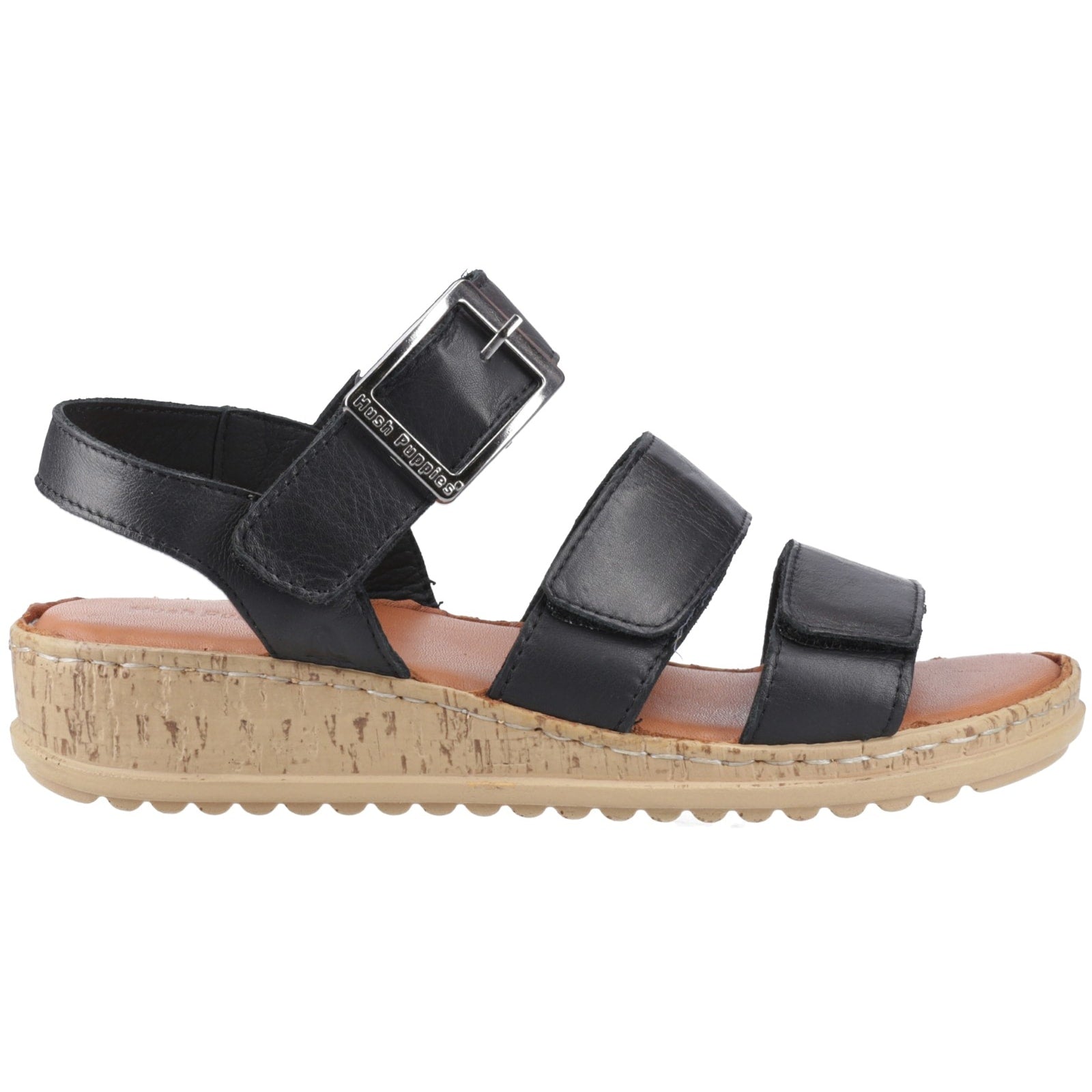 Hush Puppies ELIANA SANDAL Womens Ankle Strap Sandals Black