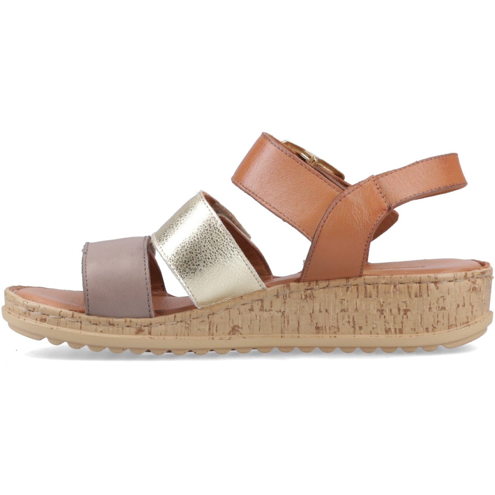 Hush Puppies ELIANA SANDAL Womens Ankle Strap Sandals Gold