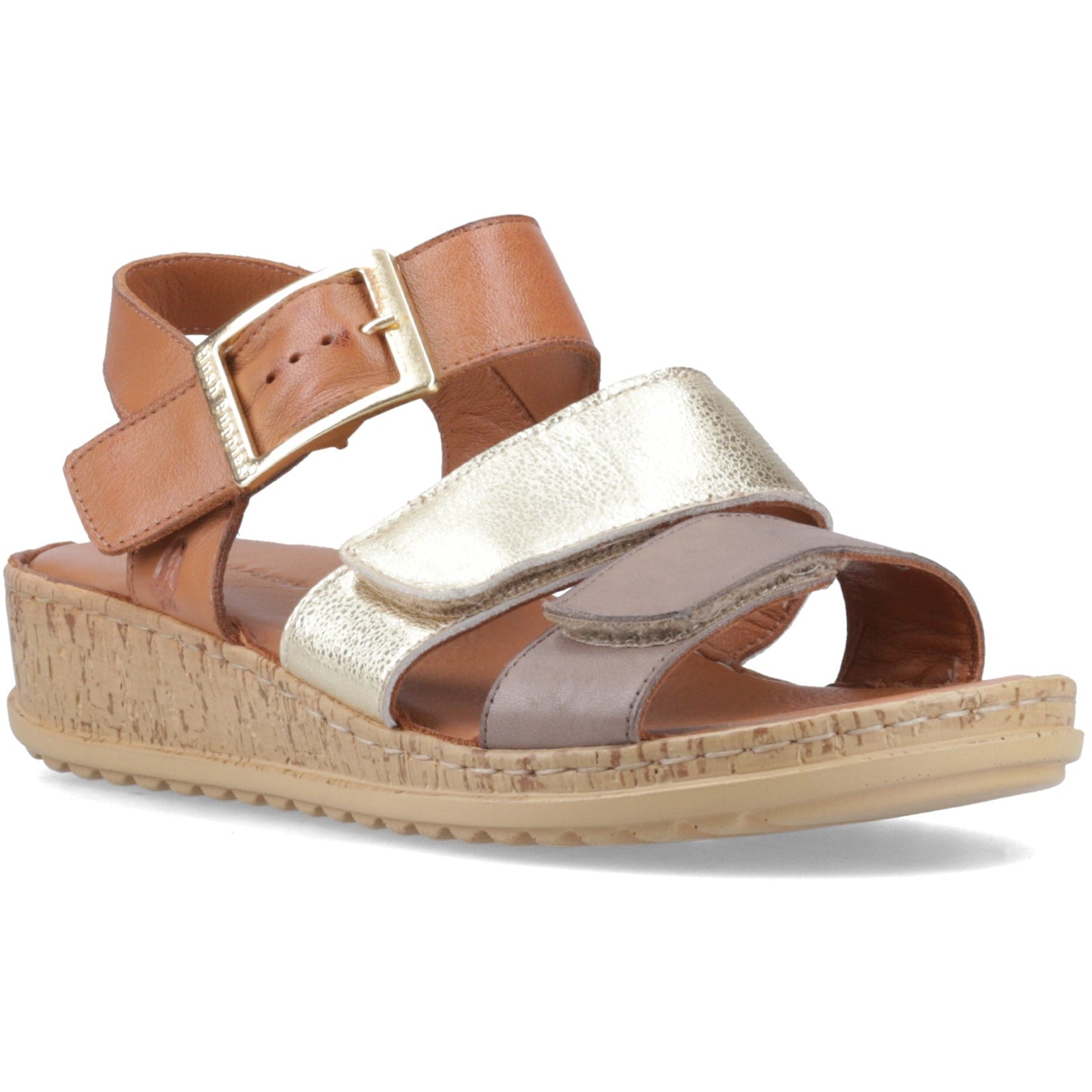 Hush Puppies ELIANA SANDAL Womens Ankle Strap Sandals Gold