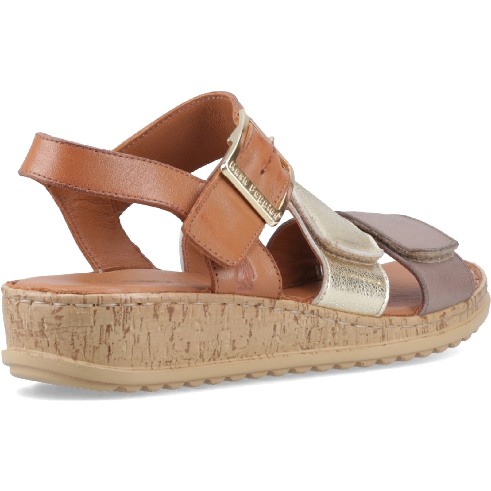 Hush Puppies ELIANA SANDAL Womens Ankle Strap Sandals Gold