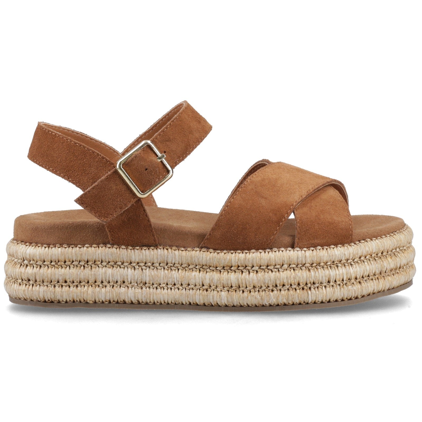 Hush Puppies ROSA RAFIA SANDAL Womens Ankle Strap Sandals Tan