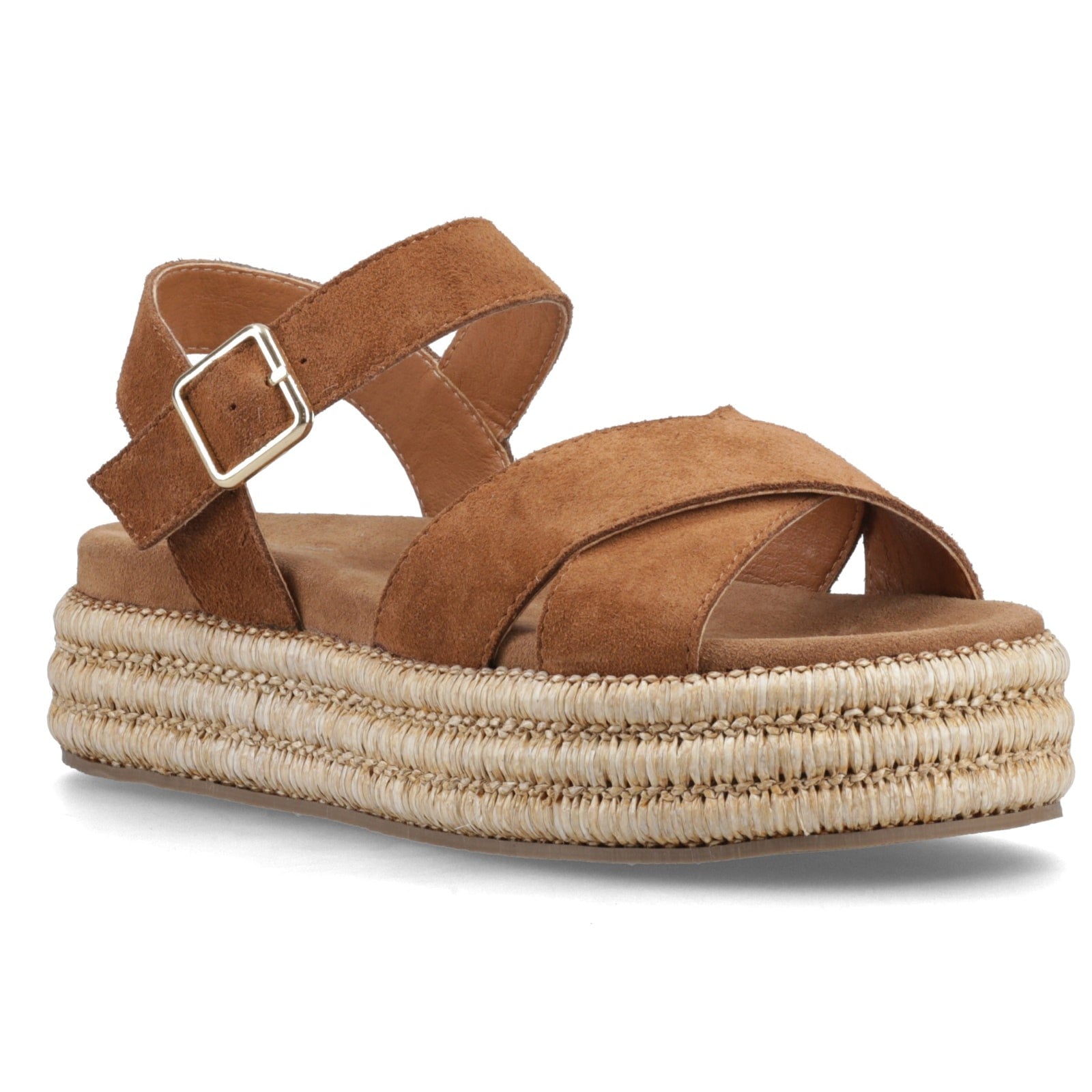 Hush Puppies ROSA RAFIA SANDAL Womens Ankle Strap Sandals Tan