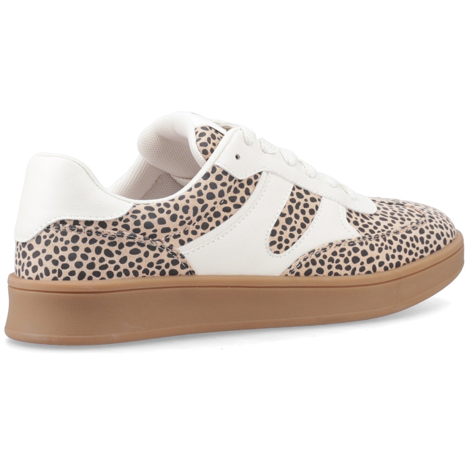 Hush Puppies MAURA TEXTILE Womens Casual Trainers Leopard Tan