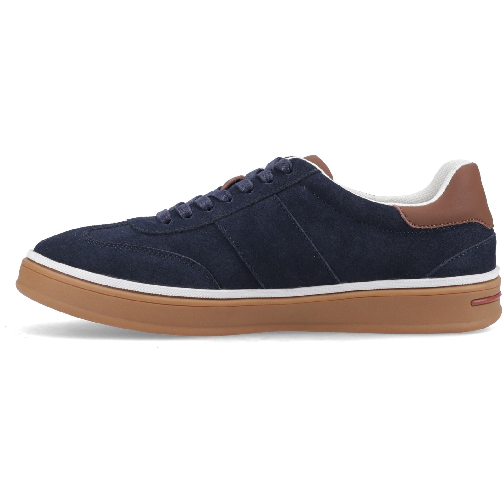 Hush Puppies CARLOS SUEDE TRAINER Mens Casual Trainers Navy