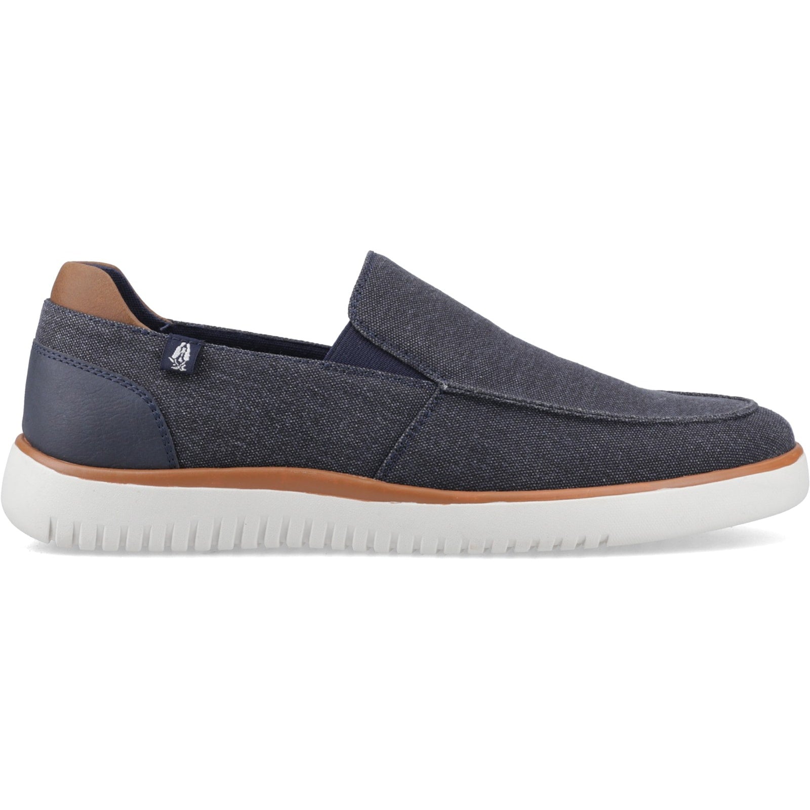 Hush Puppies DAMON SLIP ON Mens Casual Shoes Navy