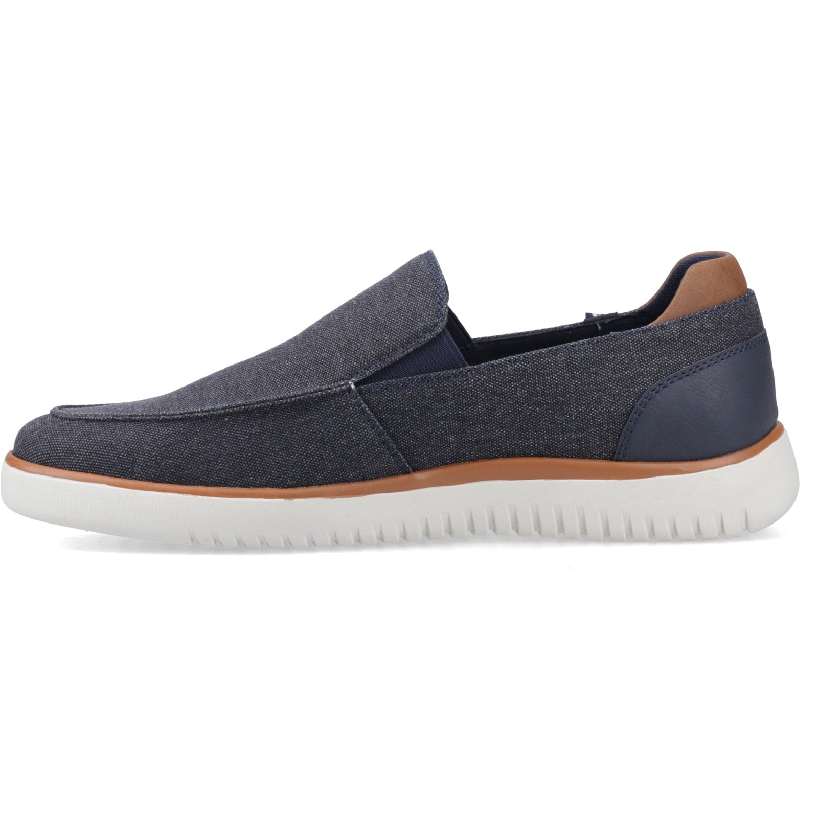 Hush Puppies DAMON SLIP ON Mens Casual Shoes Navy