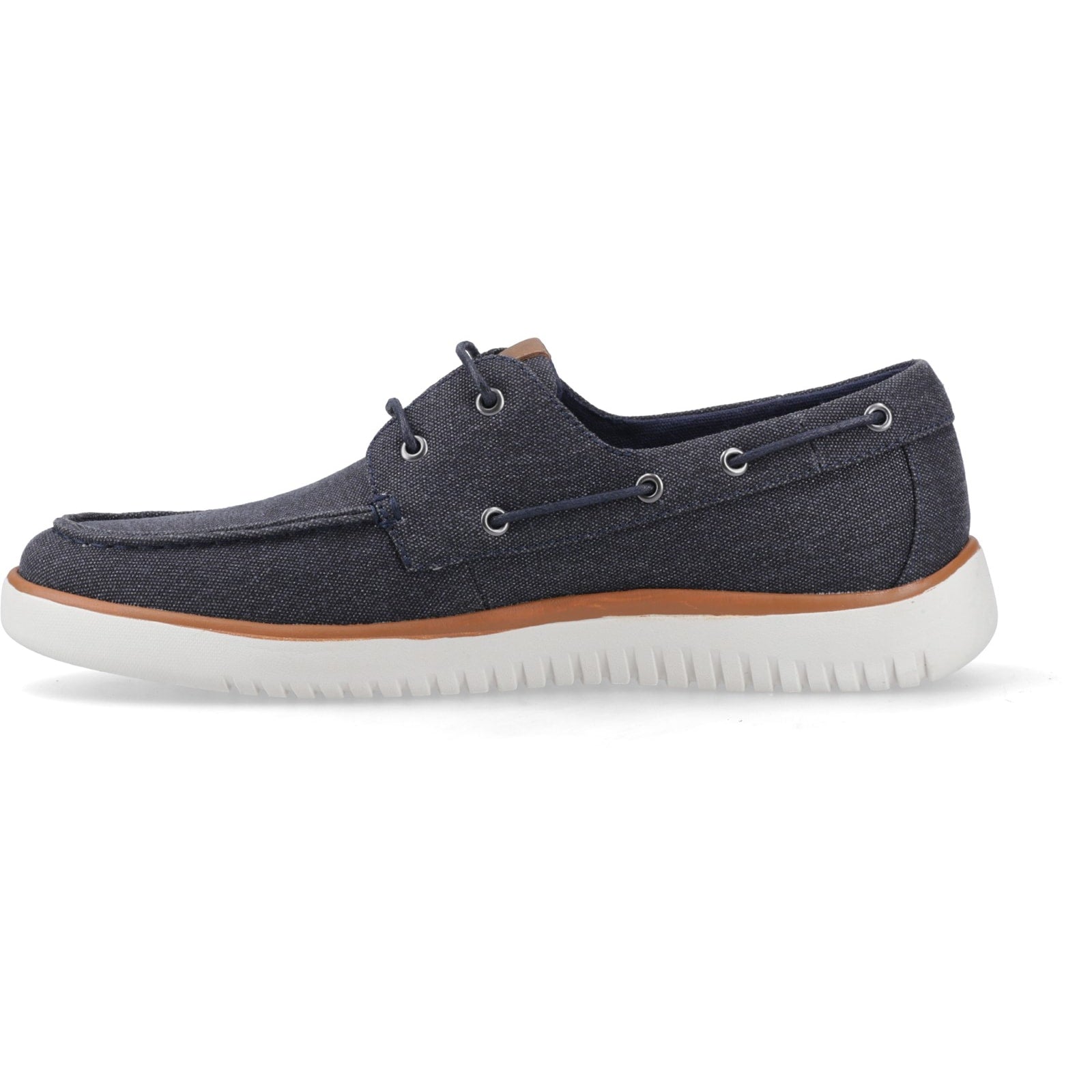 Hush Puppies DANIEL CANVAS BOAT SHOE Mens Casual Shoes Navy