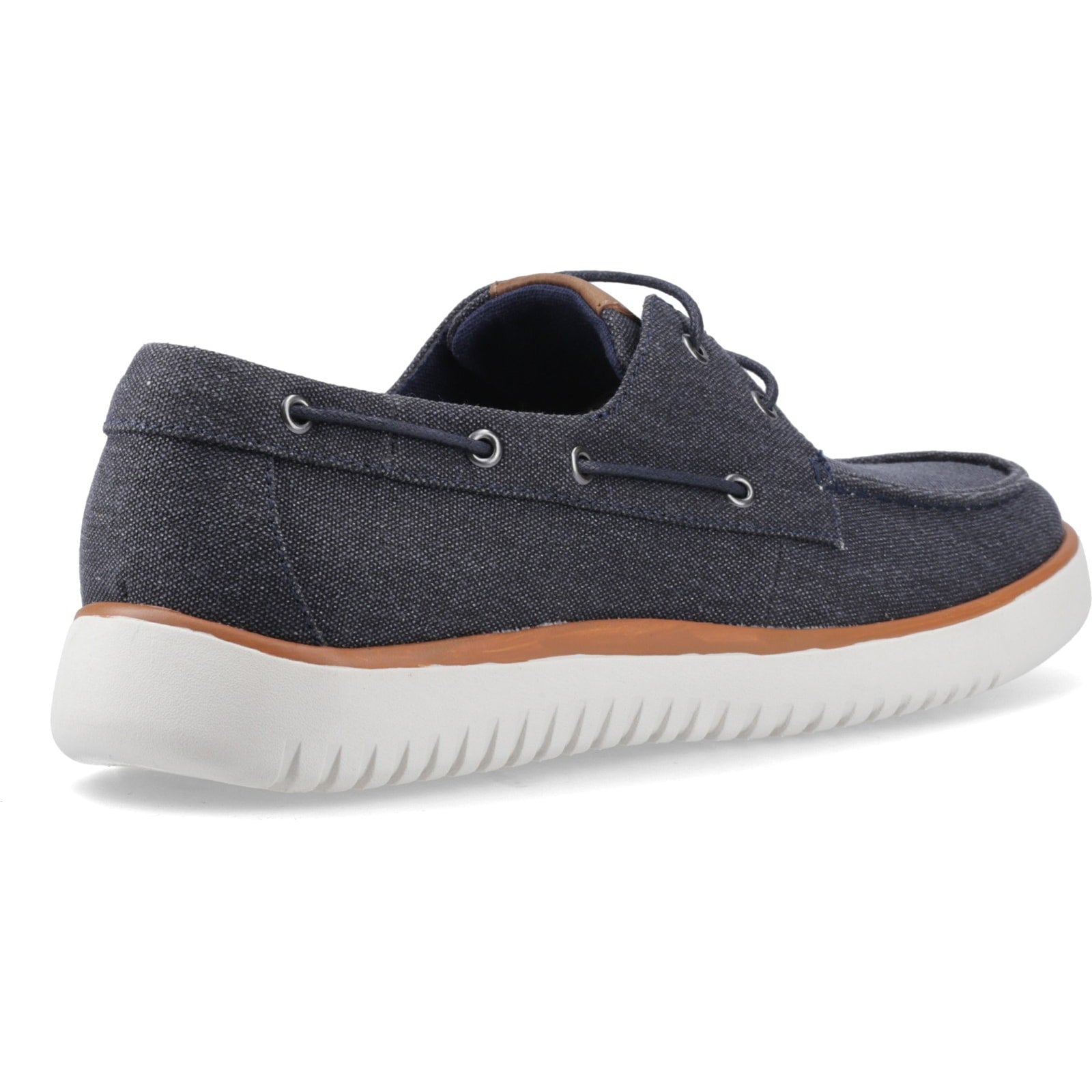 Hush Puppies DANIEL CANVAS BOAT SHOE Mens Casual Shoes Navy