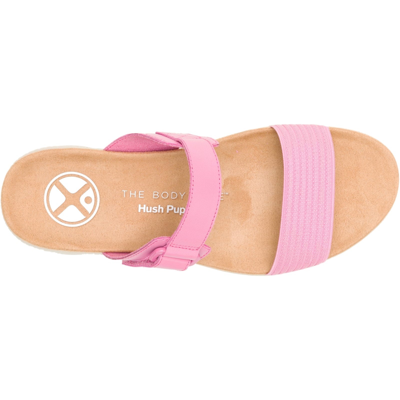 Hush Puppies BREATHE GORE SLIDE Womens Cross Strap Sandals Rose