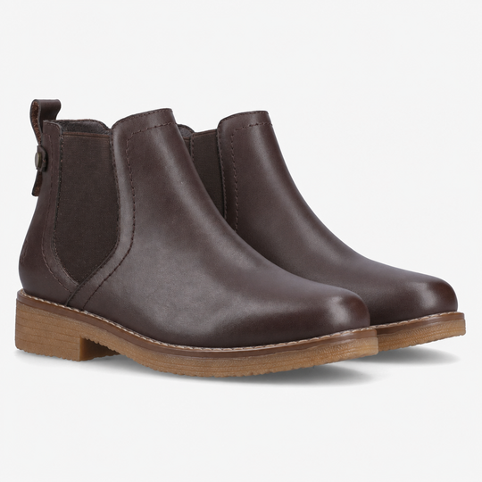 Hush Puppies Maddy Leather Boot Womens Ankle Boots Chocolate