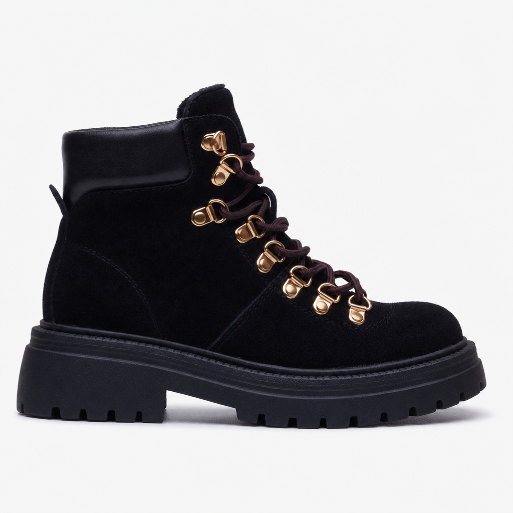Hush Puppies Robyn Hiker Boot Womens Hiking Boots Black