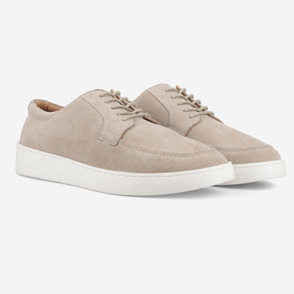 Hush Puppies RIVEN Mens Smart Trainers Taupe