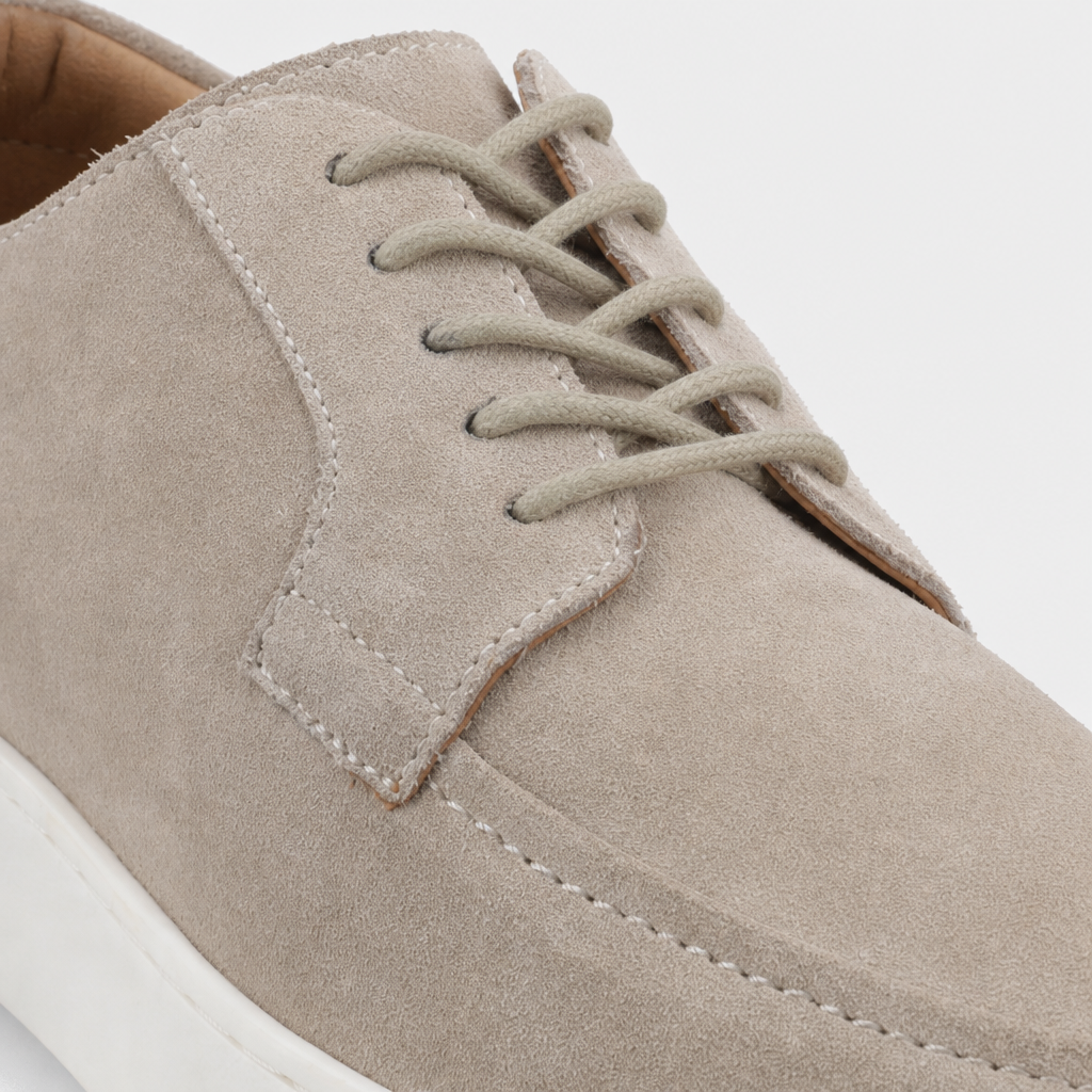 Hush Puppies RIVEN Mens Smart Trainers Taupe