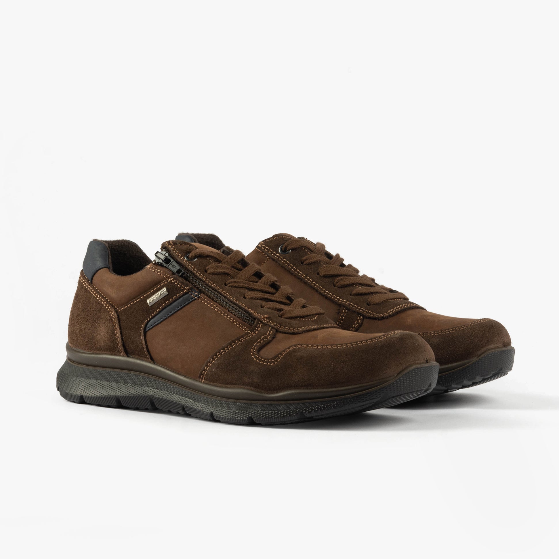 IMAC M025BN Mens Super Lightweight Nubuck Trainers Brown
