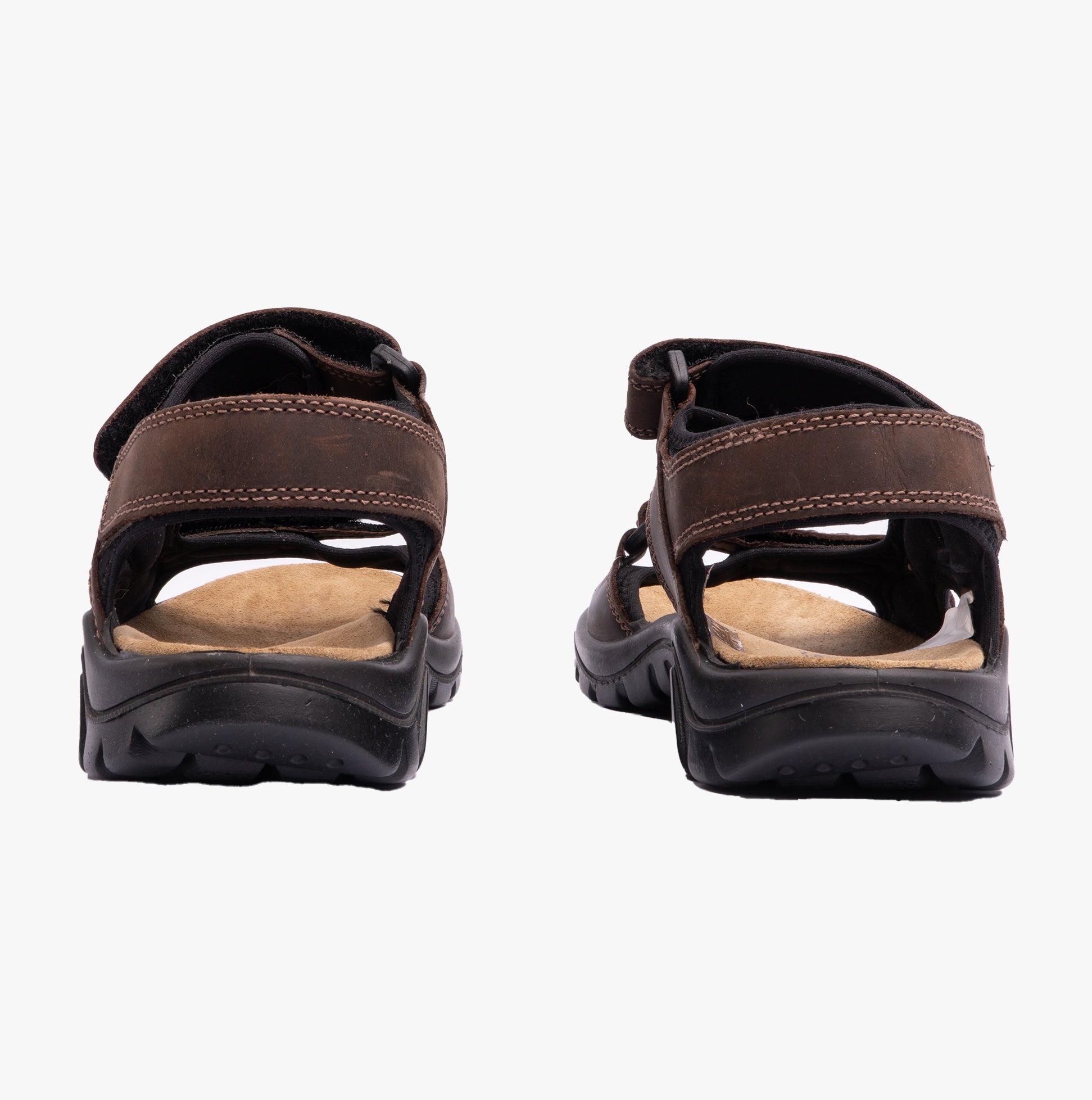 IMAC LUCAS Mens Ankle Strap Sandals Brown
