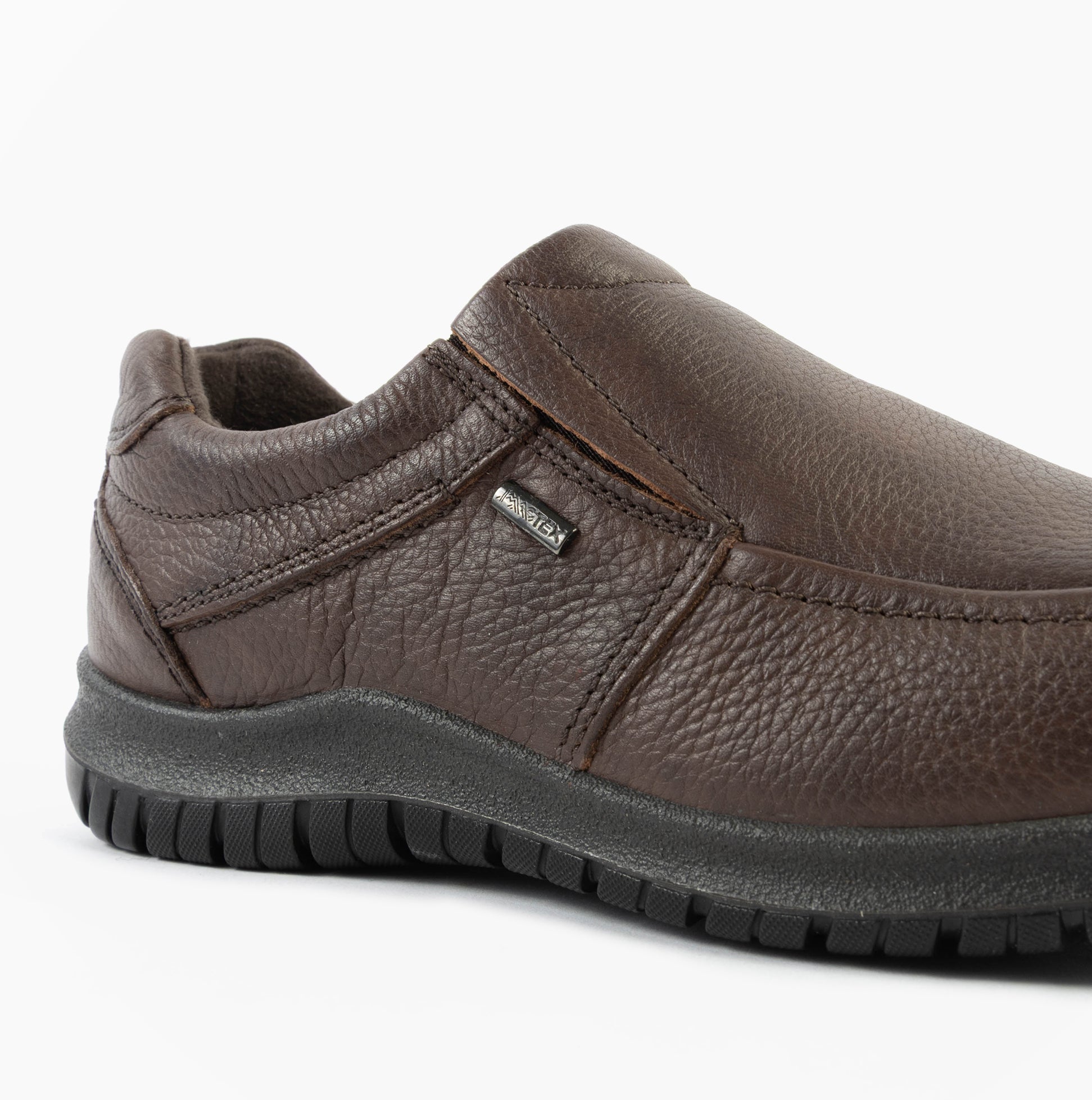 IMAC M227B Mens Casual Leather Slip-On Shoes Brown | Shuperb
