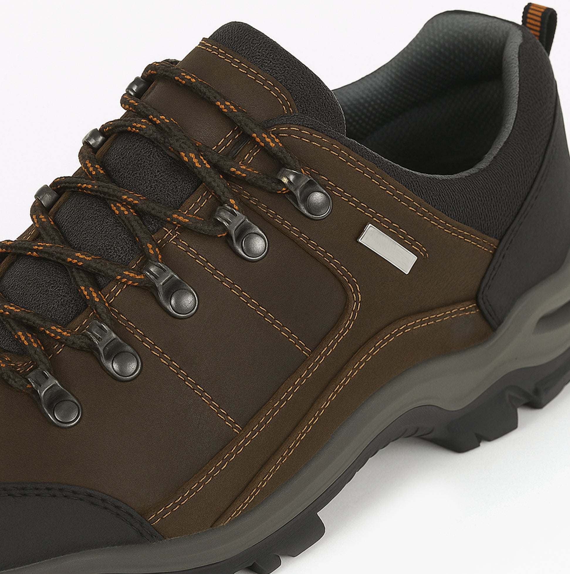 IMAC TERRAIN Mens Leather Trail Shoes Dark Brown | Shuperb