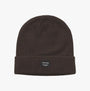 Jack & Jones DNA Mens Beanie Chocolate Torte front view showing a dark brown knit design.