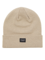 Jack & Jones DNA Mens Beanie Pure Cashmere front view, light beige color, stylish and comfortable knit design.