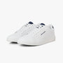 Jack & Jones BOSLEY PU Mens Trainers White side view with lace-up closure and casual design, showcasing the low top style.