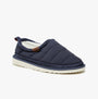 Jack & Jones PUFF MULE Mens Mule Sandals Navy Blazer side view with quilted design and slip-on style.