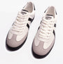 Jack & Jones MAMBO Mens Trainers Bright White top view featuring lace-up closure and round toe shape.