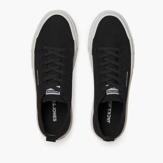 Jack & Jones BAYSWATER Mens Canvas Trainers Anthracite